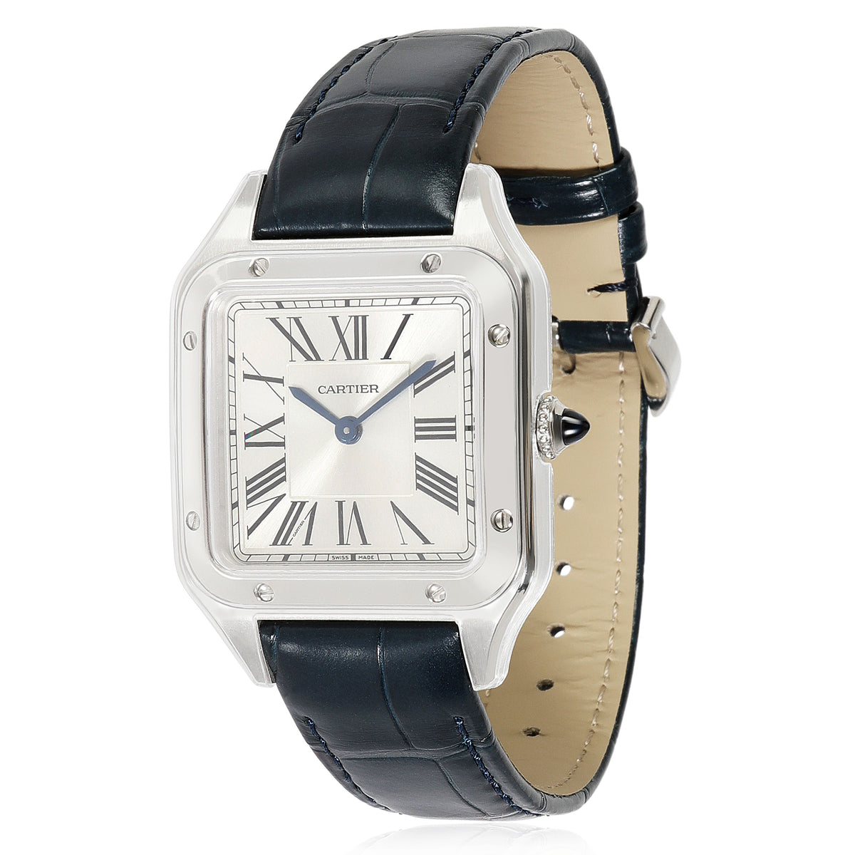 Cartier Santos-Dumont Small Model Quartz Silver Dial Ladies Watch WSSA0023