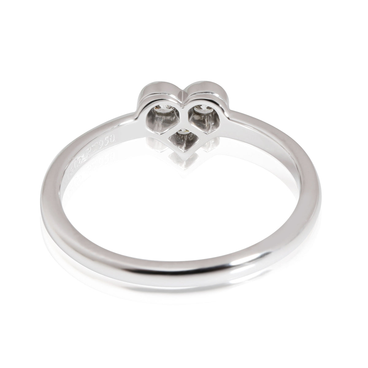 Tiffany & Co. Diamond Heart Ring in Platinum 0.19 CTW