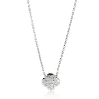 Van Cleef & Arpels Pure Alhambra Diamond Pendant in 18k White Gold 0.35 CTW