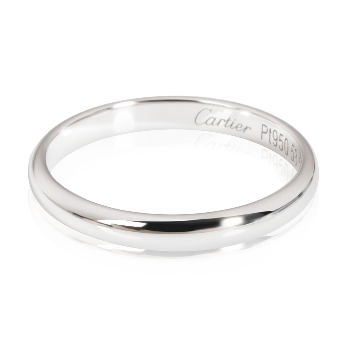 Cartier 1895 2.5 mm Band in Platinum