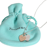 Tiffany & Co. Return to Tiffany Double Heart Pendant in 18k Sterling/Gold