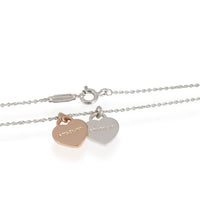 Tiffany & Co. Return to Tiffany Double Heart Pendant in 18k Sterling/Gold