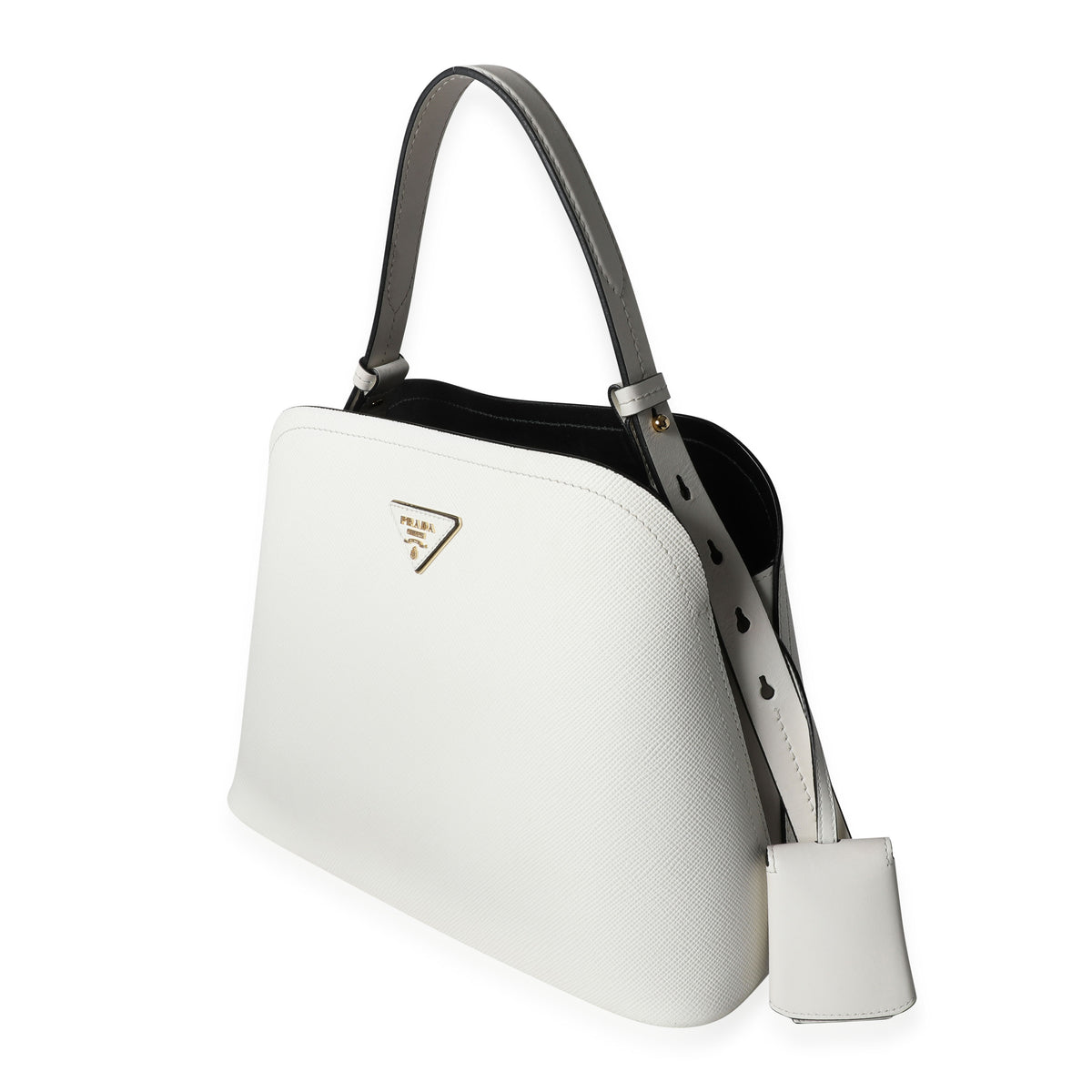 Prada White Saffiano City Calf Esplanade Tote, myGemma