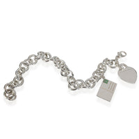 Tiffany & Co. Splash Heart Tag Charm Bracelet  in  Sterling Silver