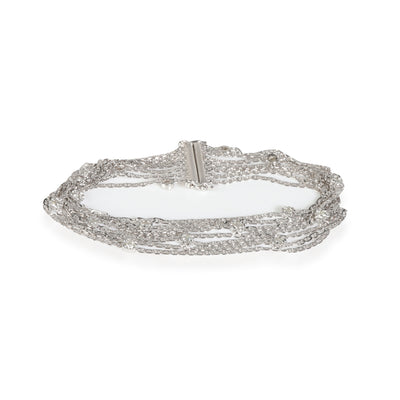 Diamond 7 Strand Bracelet in 18k White Gold 0.6 CTW