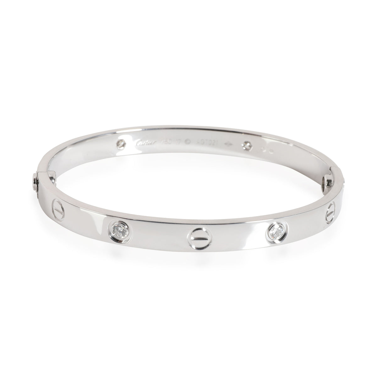 Cartier Love Bracelet, 4 Diamonds (White Gold)