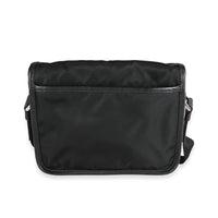 Prada Black Re-Nylon & Saffiano Leather Messenger Bag