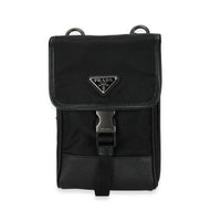 Prada Black Re-Nylon & Saffiano Leather Smartphone Case