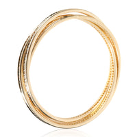 Cartier Trinity Diamond Bangle in 18K Yellow Gold