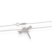 Tiffany & Co. Diamond Dragonfly Pendant in Platinum 0.14 CTW