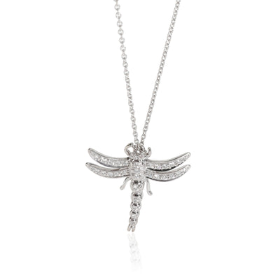 Tiffany & Co. Diamond Dragonfly Pendant in Platinum 0.14 CTW