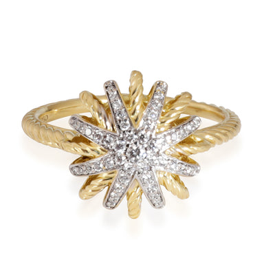 David Yurman Starburst Diamond Ring in 18K Yellow Gold 0.17 CTW