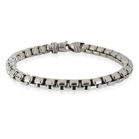 David Yurman XL 7mm Box Chain  Bracelet in  Sterling Silver