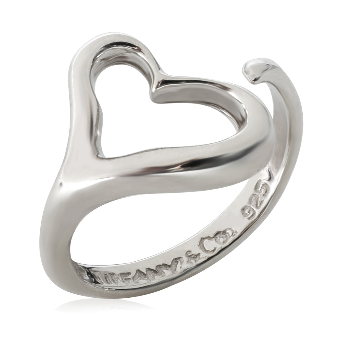 Tiffany & Co. Elsa Peretti Open Heart  Ring in  Sterling Silver