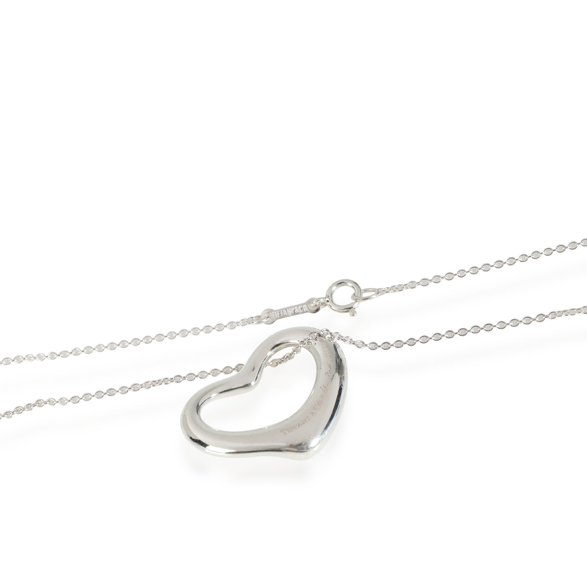 Tiffany & Co. Elsa Peretti Open Heart Pendant in Sterling Silver