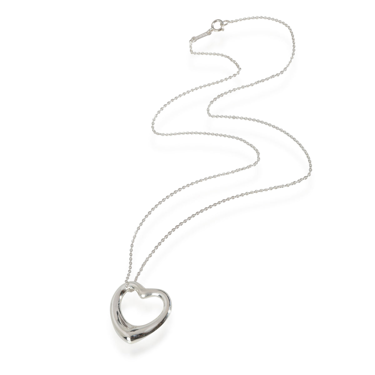 Tiffany & Co. Elsa Peretti Open Heart Pendant in Sterling Silver