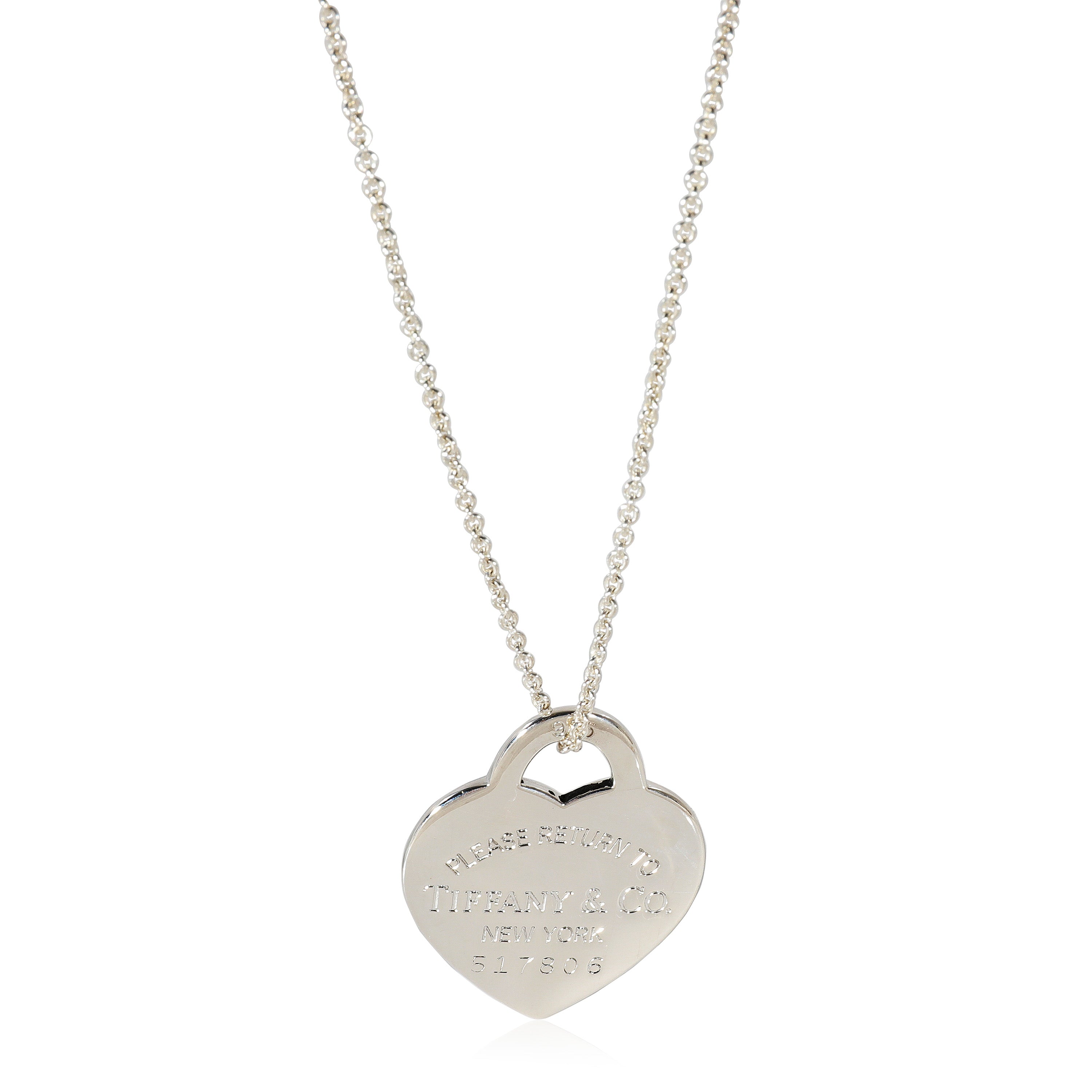 Return to Tiffany® Heart Tag Pendant in Silver, Medium