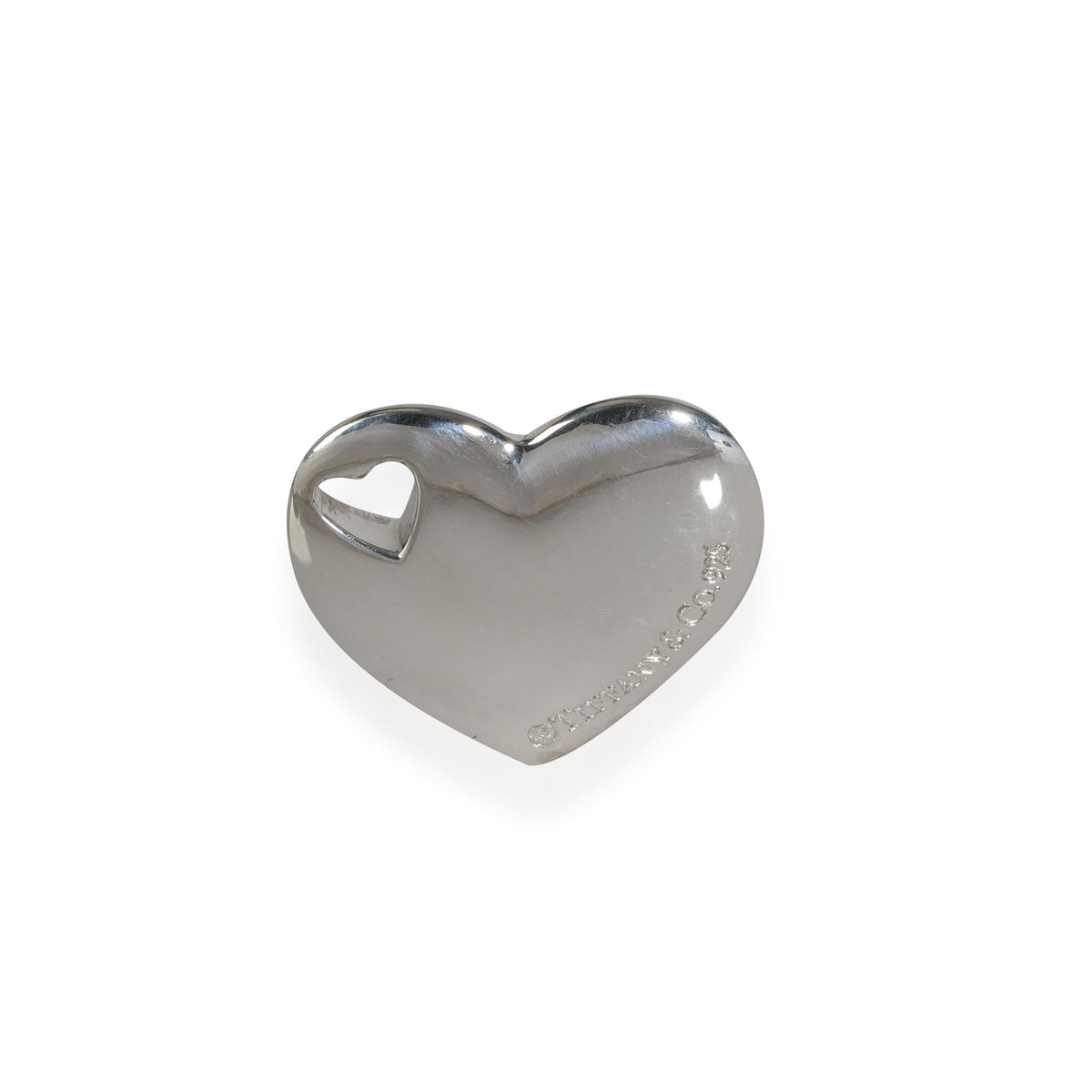 Tiffany & Co. Heart Cutout Pendant in  Sterling Silver