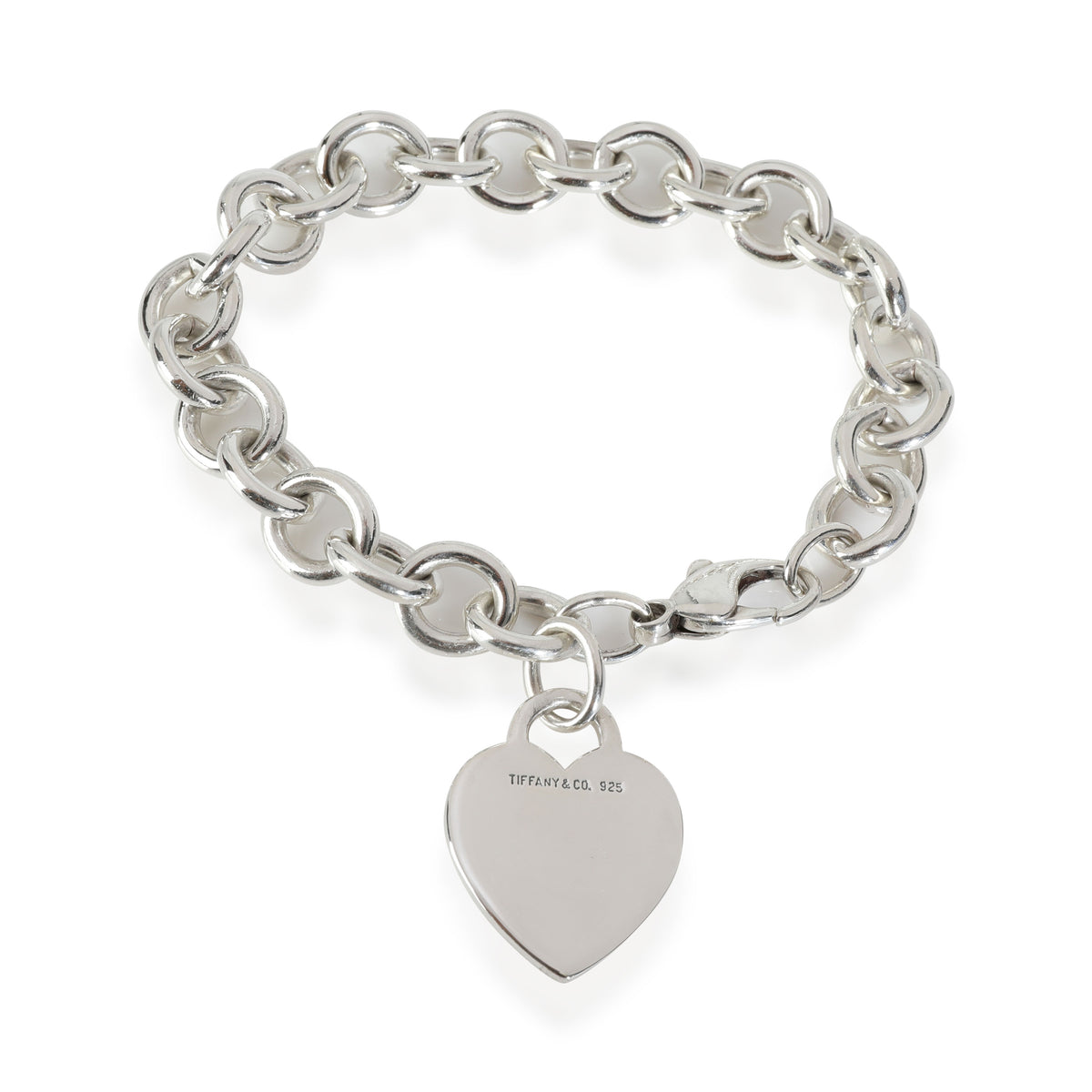 Tiffany & Co. Charm Bracelet with Heart Tag in  Sterling Silver