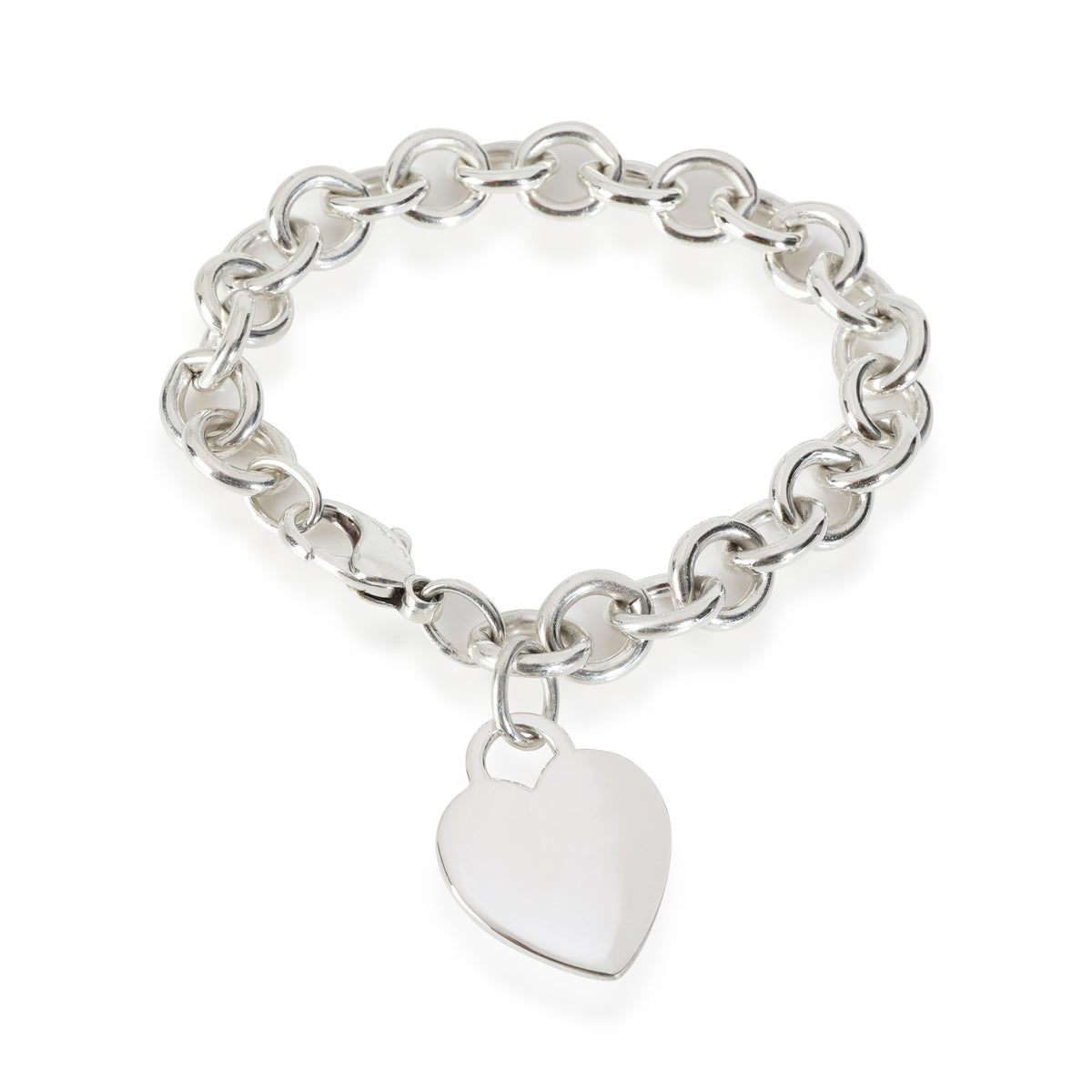 Tiffany & Co. Charm Bracelet with Heart Tag in  Sterling Silver