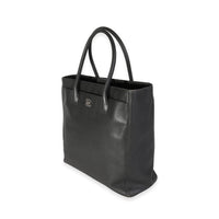 Chanel Anthracite Grained Calfskin Leather Tall Cerf Tote