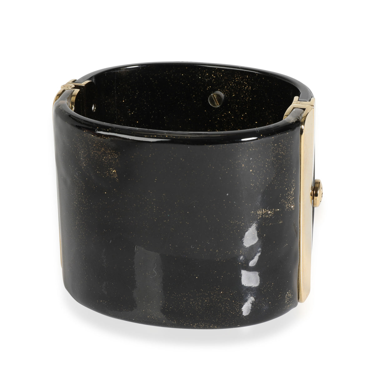 Chanel 	 CC Gripoix Cuff Bracelet with Embellished Resin