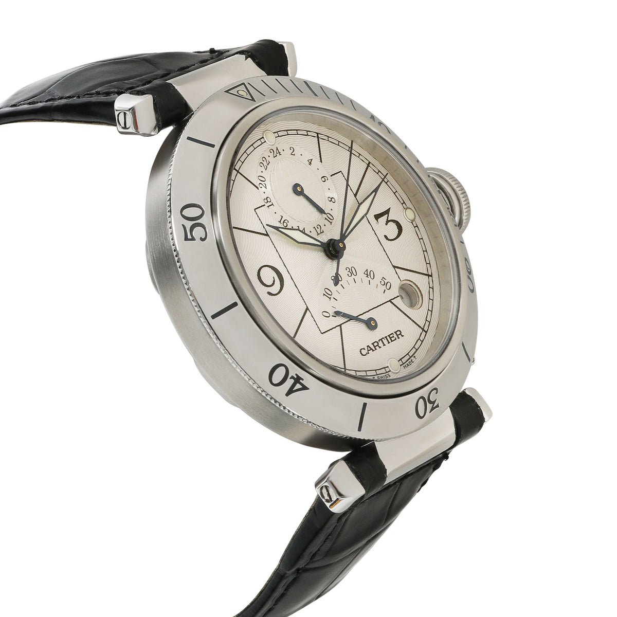 Cartier Pasha GMT W3103755 Unisex Watch in  Stainless Steel