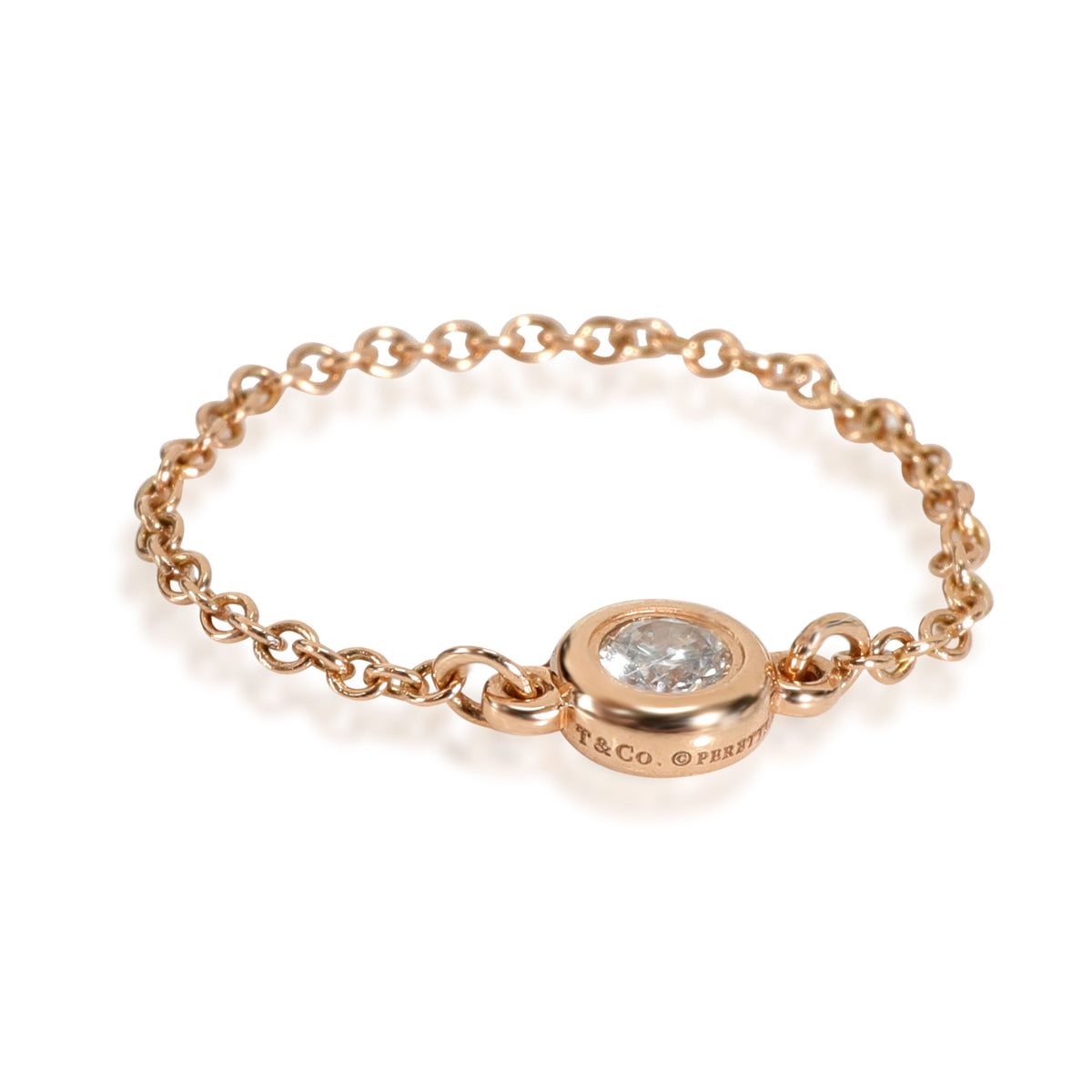 Tiffany & Co. Elsa Peretti, Diamonds by the Yard Diamond Ring in 18K Rose Gold