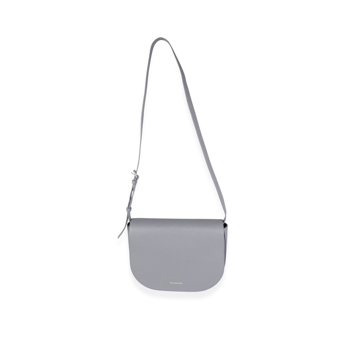 Balenciaga Gray Textured Leather Small Ville Day Bag