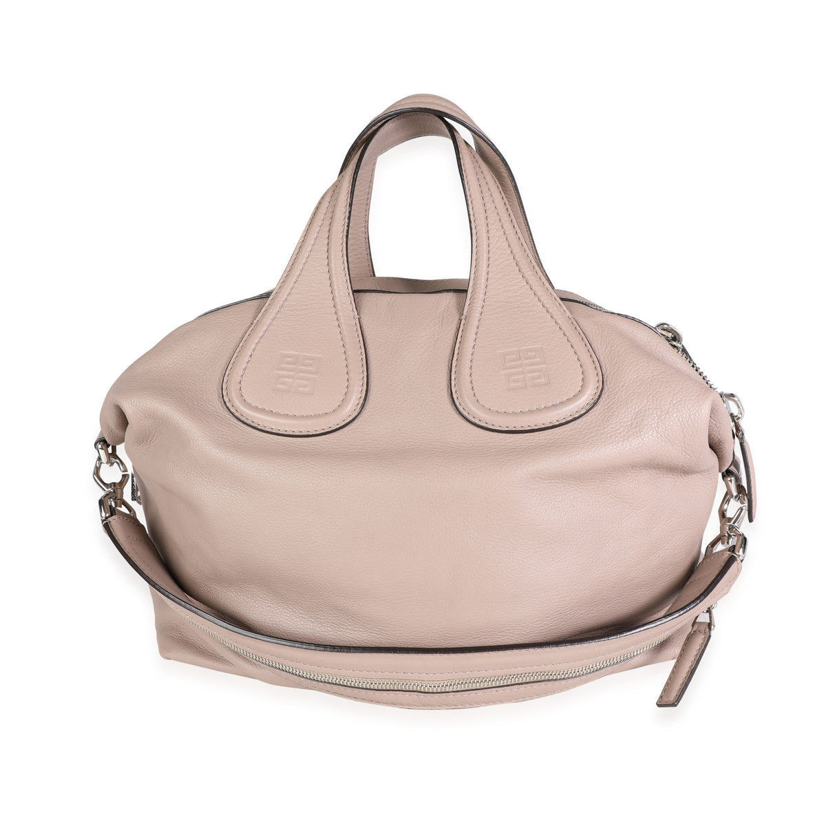 Givenchy Taupe Grained Calfskin Medium Zip Animation Nightingale Bag