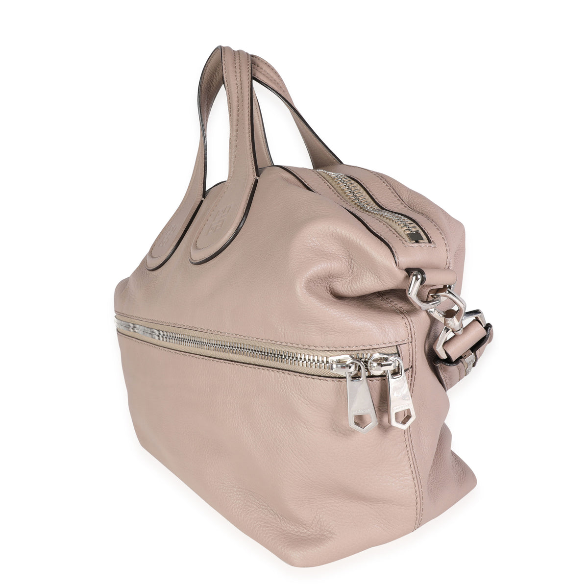 Givenchy Taupe Grained Calfskin Medium Zip Animation Nightingale Bag