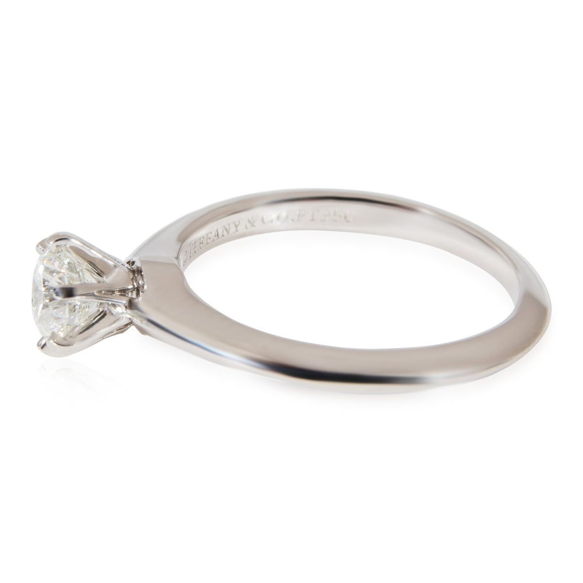 Tiffany & Co. Diamond Engagement Ring in Platinum I VVS1 0.49 CTW