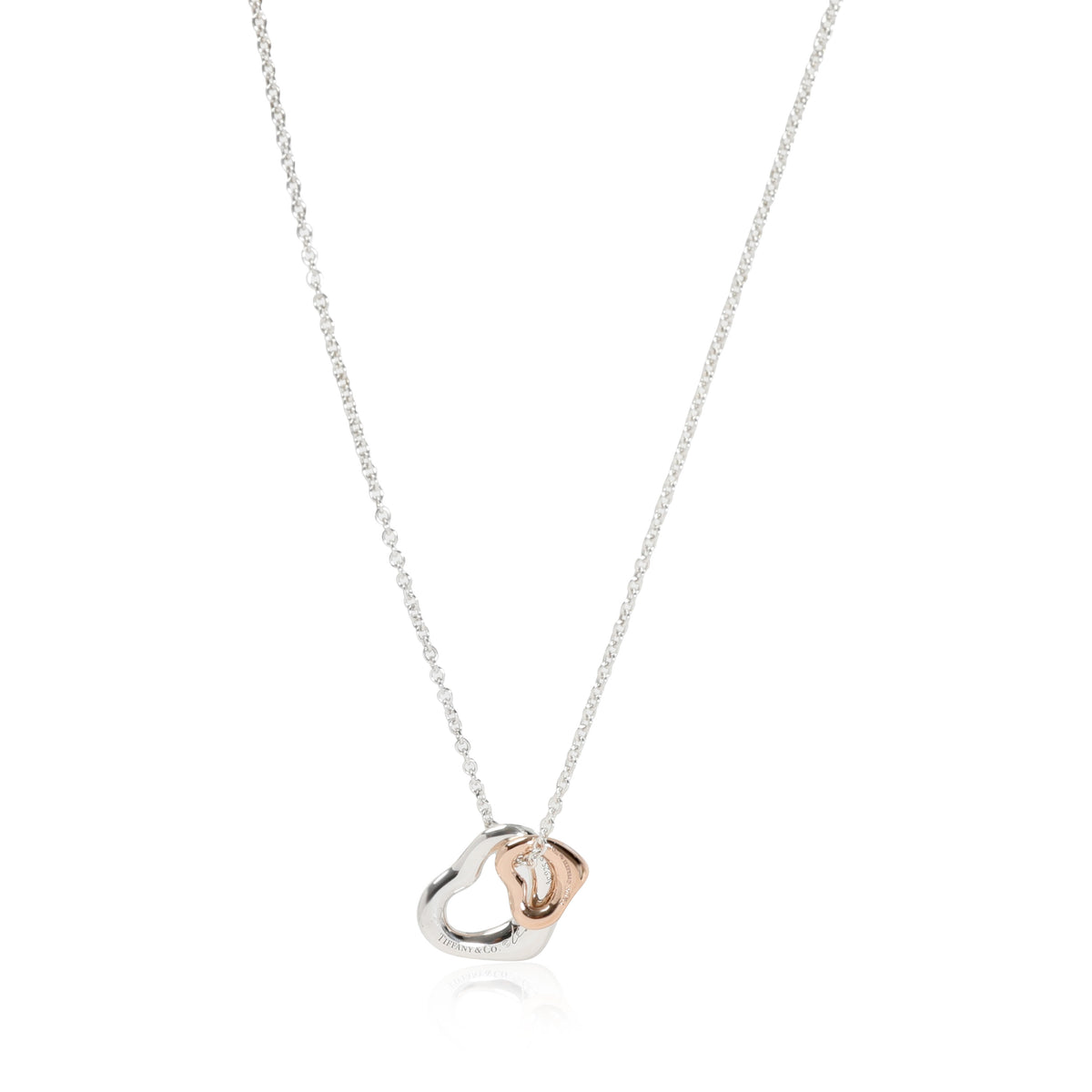 Tiffany & Co. Elsa Peretti Open Heart Pendant in 18k Gold/Sterling