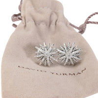 David Yurman Starburst Diamond Earrings in  Sterling Silver 0.39 CTW