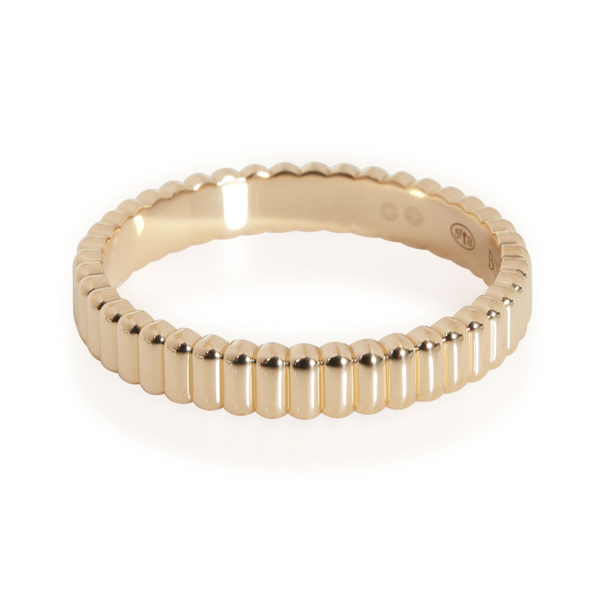 Boucheron Grosgrain Wedding Band in 18k Yellow Gold