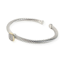 David Yurman Noblesse Diamond Cuff in 18K Yellow Gold/Sterling Silver 0.15 CTW