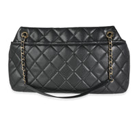 Chanel Black Quilted Caviar Timeless Soft Shopping Tote