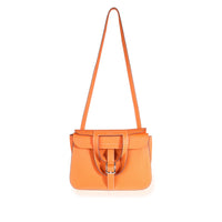 Hermès Orange Clémence Halzan 31 PHW