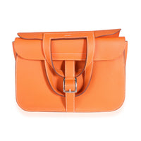 Hermès Orange Clémence Halzan 31 PHW