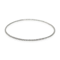 David Yurman Stax Cable Slip on Bangle in Sterling Silver