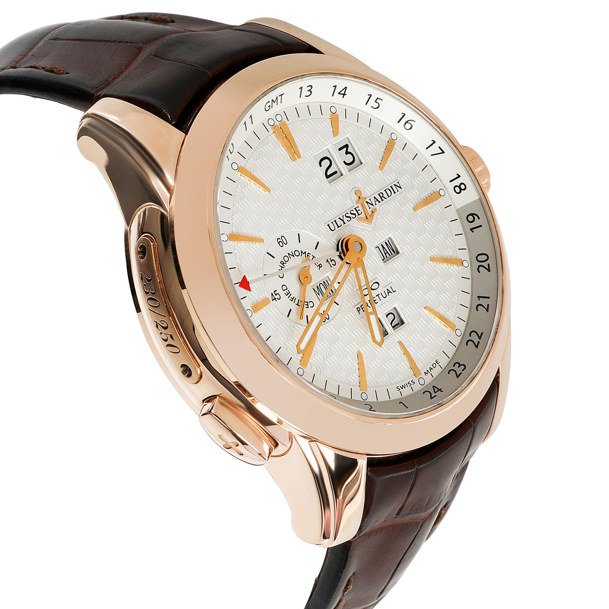 Ulysse Nardin Perpetual GMT 322 10 Men s Watch in 18kt Rose Gold