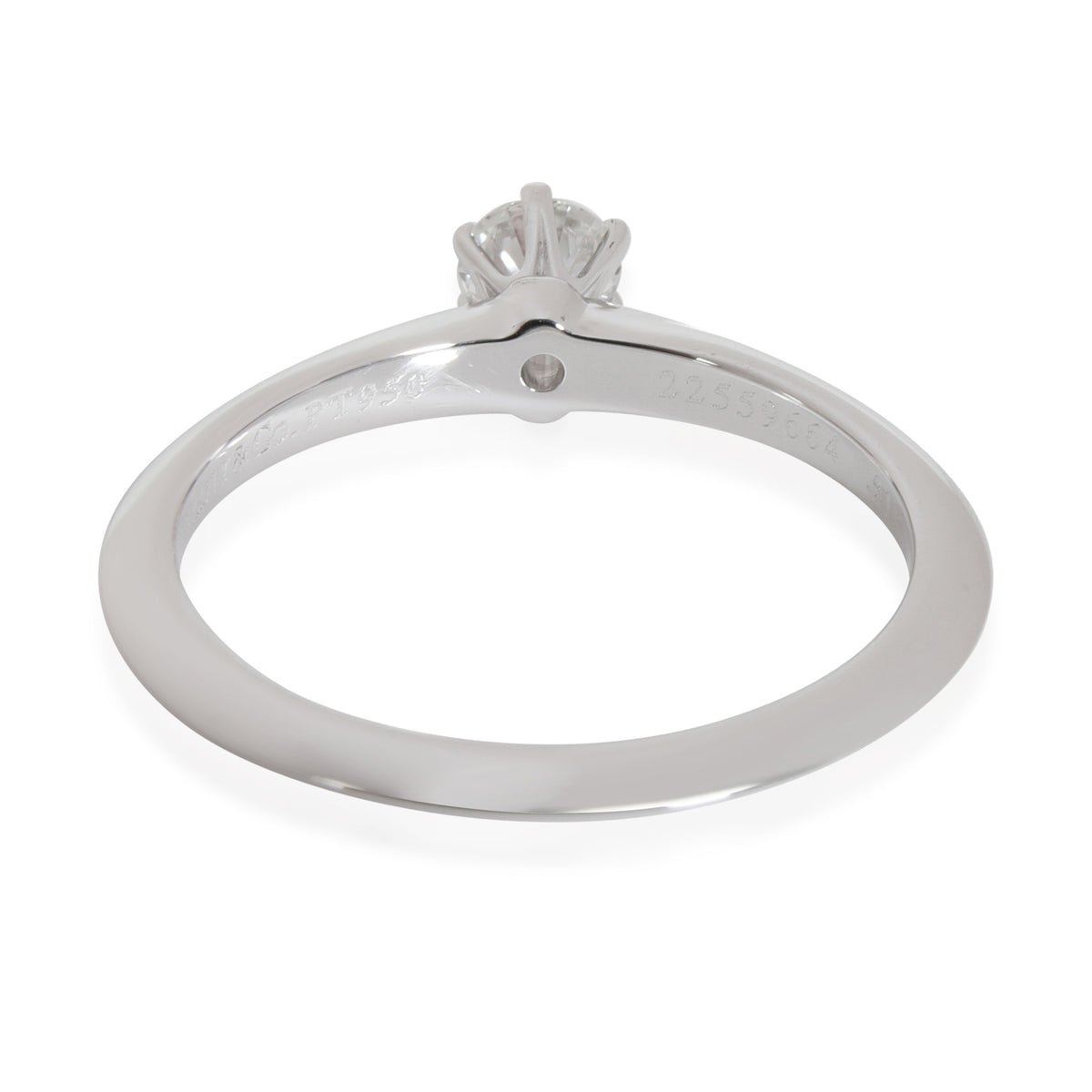 Tiffany & Co. Diamond Solitaire Engagement Ring in Platinum G IF 0.21 CTW