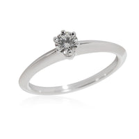 Tiffany & Co. Diamond Solitaire Engagement Ring in Platinum G IF 0.21 CTW