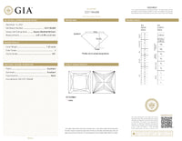 GIA Certified 1.32 Ct Princess cut J VS1 Loose Diamond