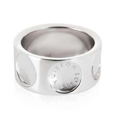 Louis Vuitton Large Empreinte Ring in 18k White Gold