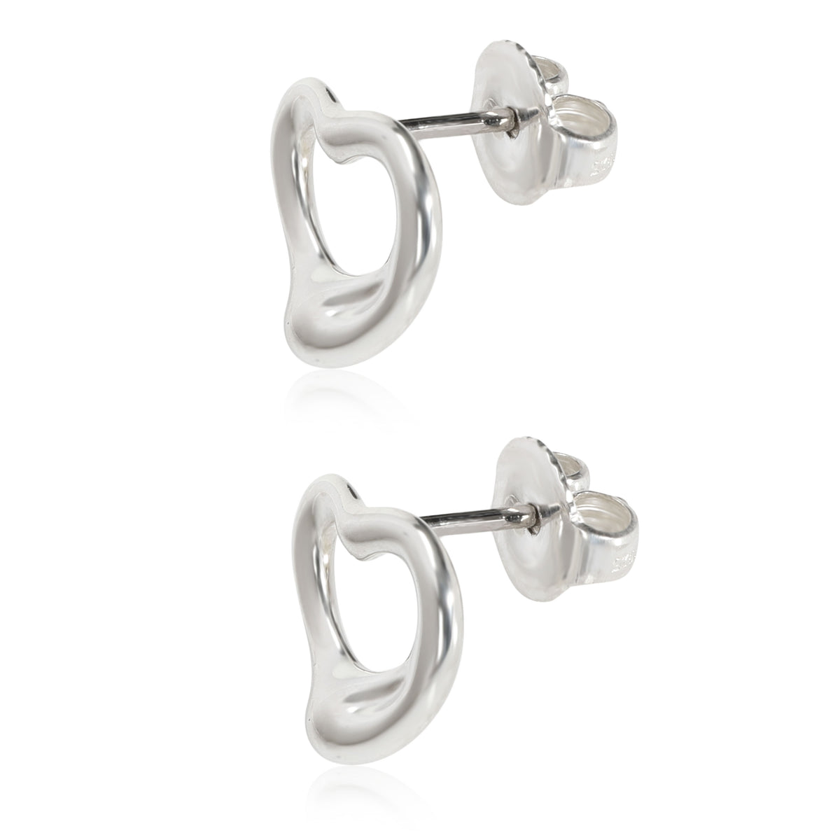 Tiffany & Co. Elsa Paretti Open Heart Earrings in Sterling Silver