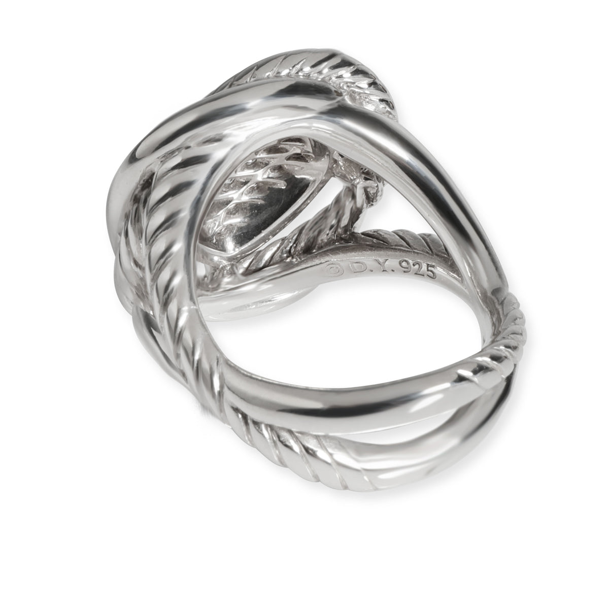 David Yurman Infinity Diamond Ring in Sterling Silver 0.33 CTW