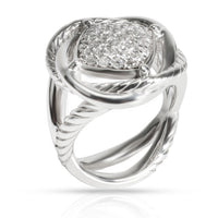 David Yurman Infinity Diamond Ring in Sterling Silver 0.33 CTW