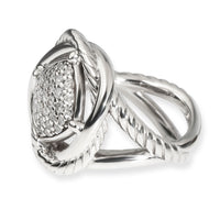 David Yurman Infinity Diamond Ring in Sterling Silver 0.33 CTW