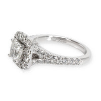 Neil Lane Diamond Halo Engagement Ring in 14k White Gold I I1 2.15 CTW